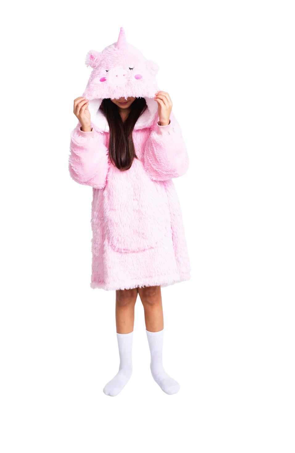 Noxxiez Knuffel Hoodie Unicorn - 7 tot 14 jaar