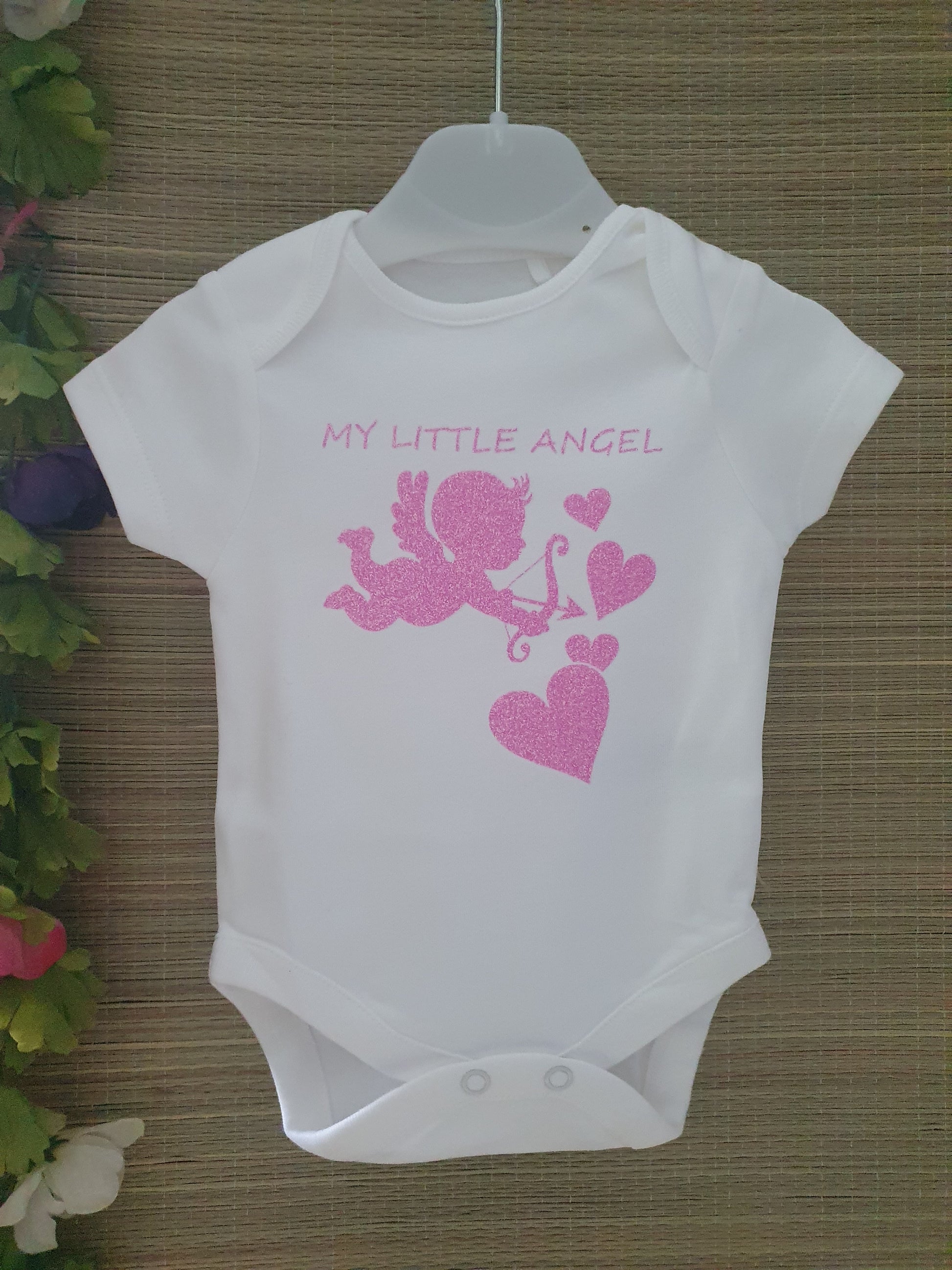 Babyromper my little angel is een uniek design.